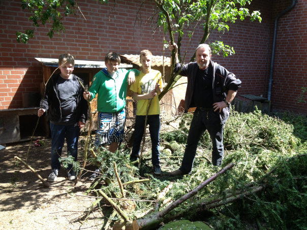 Foto von der Erneuerungsaktion