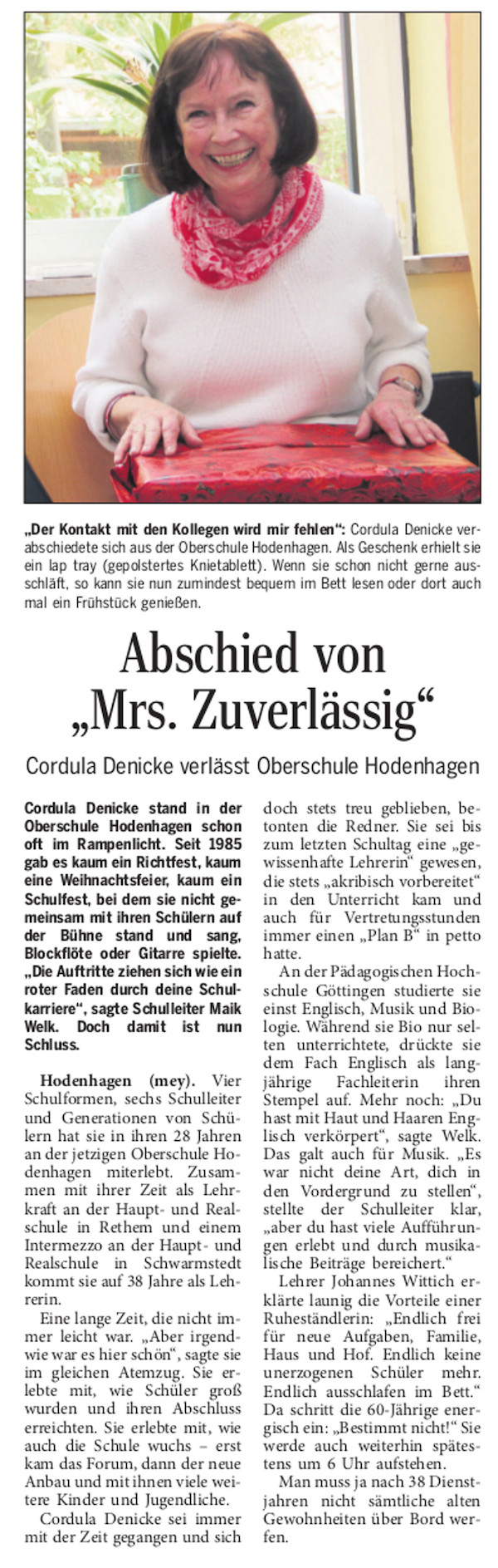 Zeitungsartikel