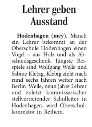 Zeitungsartikel