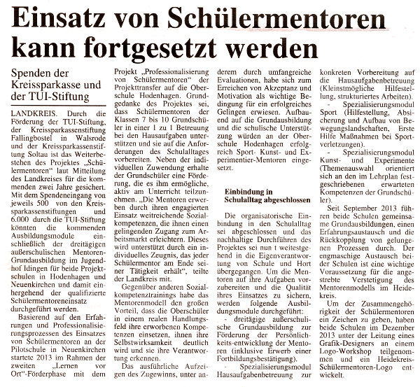 Zeitungsartikel