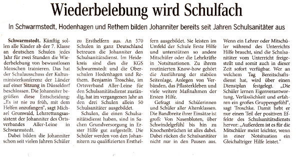 Zeitungsartikel