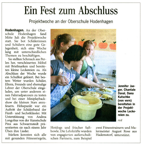 Zeitungsartikel